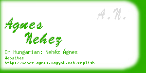 agnes nehez business card