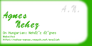 agnes nehez business card